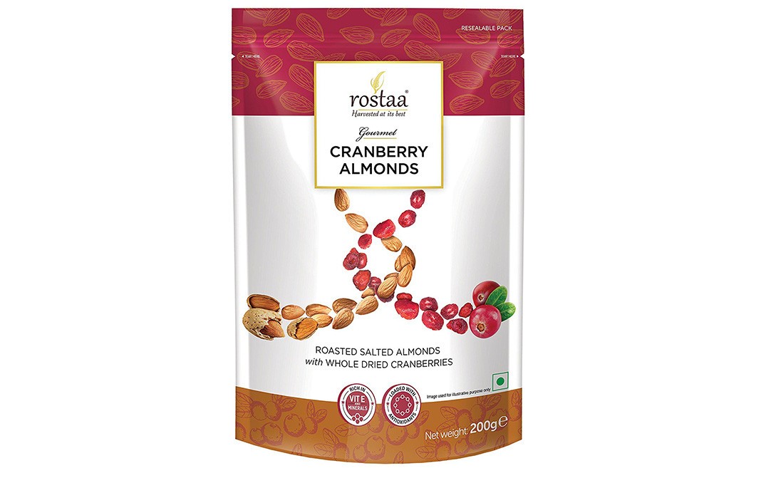 Rostaa Cranberry Almonds    Pack  200 grams